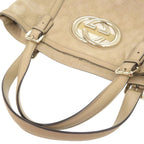 Gucci Guccissima GG Logo Leather Beige Tote Handbag 0245 — view 5