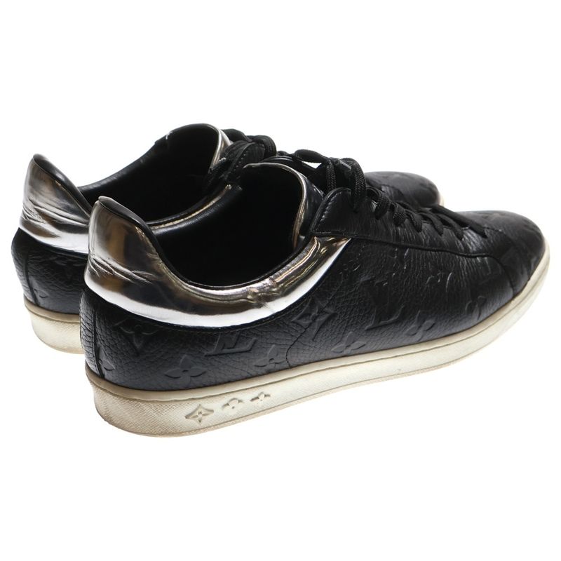 Louis Vuitton Monogram Luxembourg Line Low Cut Sneakers Black Silver Ms0240 — view 3