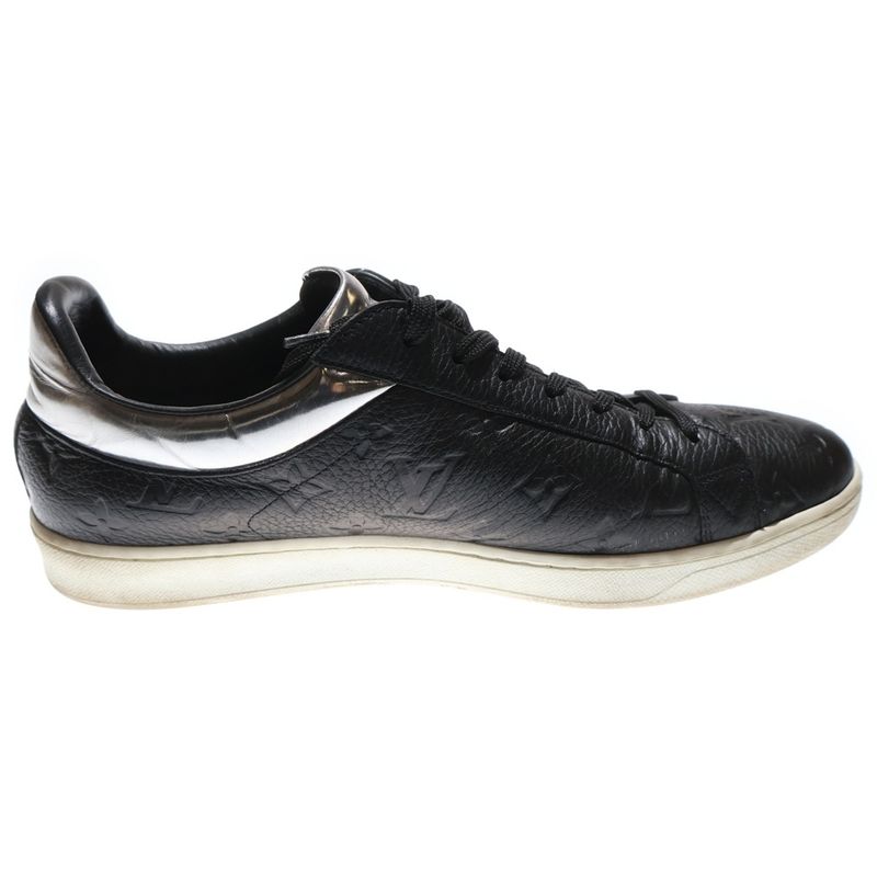 Louis Vuitton Monogram Luxembourg Line Low Cut Sneakers Black Silver Ms0240 — view 6