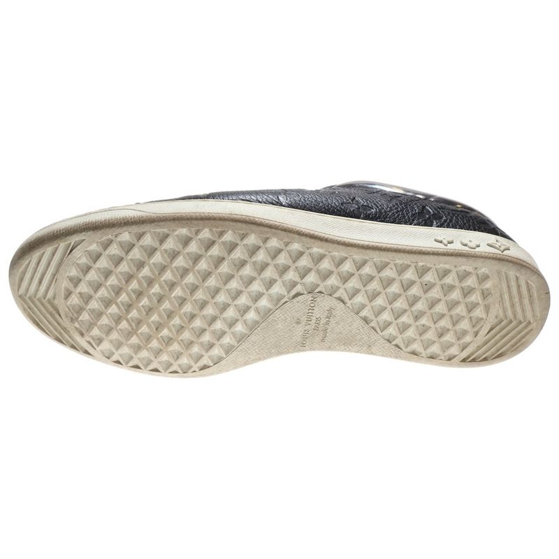 Louis Vuitton Monogram Luxembourg Line Low Cut Sneakers Black Silver Ms0240 — view 5