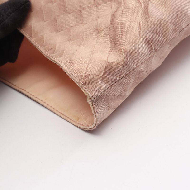 Bottega Veneta Tote Bag Intreccio Illusion Pink Nylon Leather — view 9