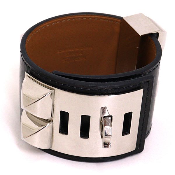 Hermes Herme Bracelet Corriede Chien Engraved B Rank — view 3