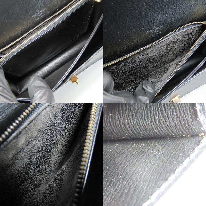 Louis Vuitton Shoulder Bag Free Run Epi Leather Noir Black Gold Hardware — view 8