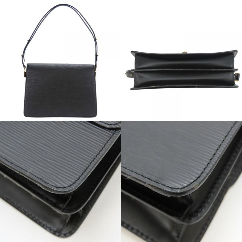 Louis Vuitton Shoulder Bag Free Run Epi Leather Noir Black Gold Hardware — view 3