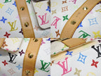 Louis Vuitton Keepall 45 Boston Bag Monogram Multicolor White Takashi Murakami — view 6
