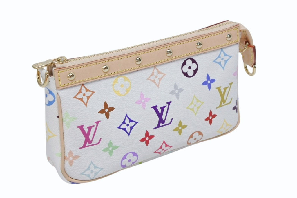 Louis Vuitton Takashi Murakami TM Pochette Accessoires White — view 4