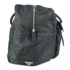 Prada Boston Bag Triangle Logo Plate Nylon Black — view 3