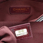 Chanel Shoulder Logo Plate Chain Lambskin Black Bag — view 9