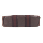 Hermes Handbag Fourre Tout PM Leather Canvas Wine Red — view 5