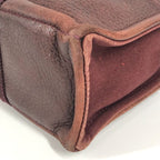 Hermes Handbag Fourre Tout PM Leather Canvas Wine Red — view 7
