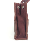 Hermes Handbag Fourre Tout PM Leather Canvas Wine Red — view 4