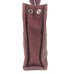 Hermes Handbag Fourre Tout PM Leather Canvas Wine Red — view 3