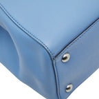 Fendi Petit Toujours Shoulder Bag 2-Way 8 Bh253 Light Blue Leather — view 5