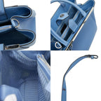 Fendi Petit Toujours Shoulder Bag 2-Way 8 Bh253 Light Blue Leather — view 9