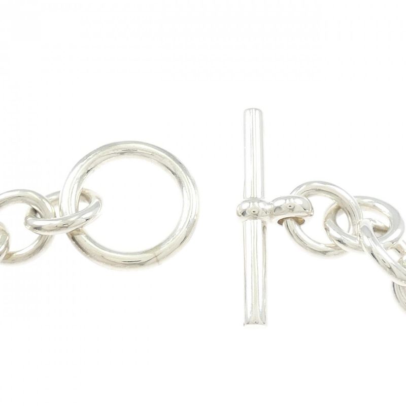 Hermes Classic Silver Chain Link Bracelet — view 4