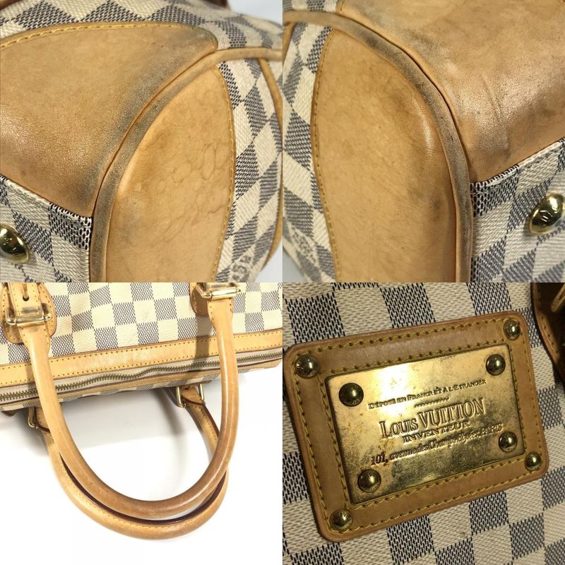 Louis Vuitton Handbag Bar Cles PM Damier Azur Canvas White — view 7