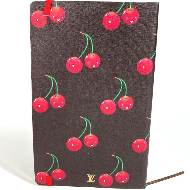 Louis Vuitton Notebook MM Jane Cherry Gi1371 Paper Brown — view 3