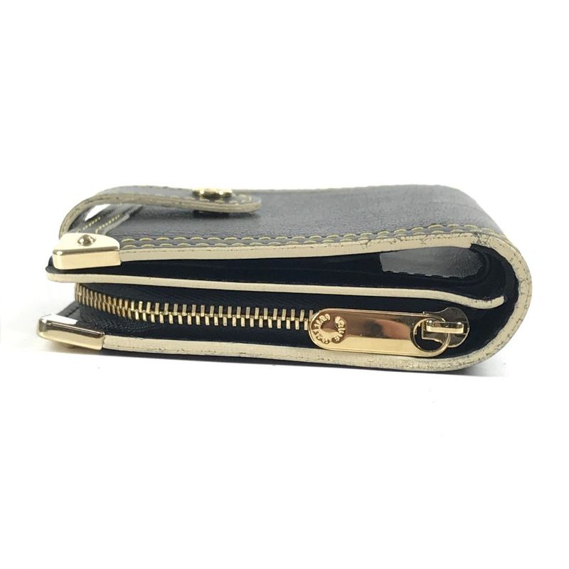 Louis Vuitton Bifold Wallet Compact Zip Suhali Leather Noir Black — view 2