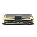 Louis Vuitton Bifold Wallet Compact Zip Suhali Leather Noir Black — view 4