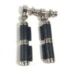 Hermes Earrings Charniere PM Swift Black — view 9