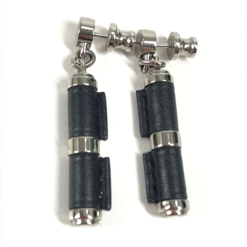 Hermes Earrings Charniere PM Swift Black — view 9