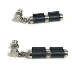 Hermes Earrings Charniere PM Swift Black — view 6