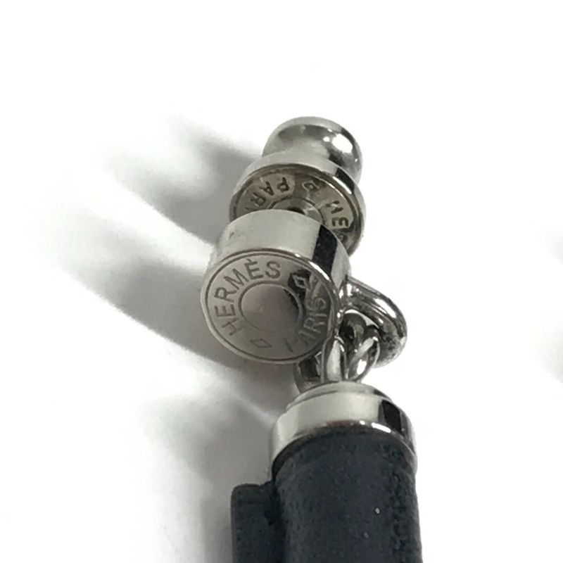 Hermes Earrings Charniere PM Swift Black — view 3