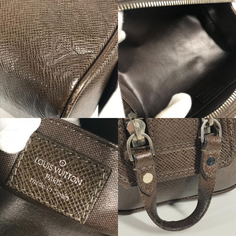 Louis Vuitton Second Bag Trousse Ivan Taiga Leather Grizzly Brown — view 8
