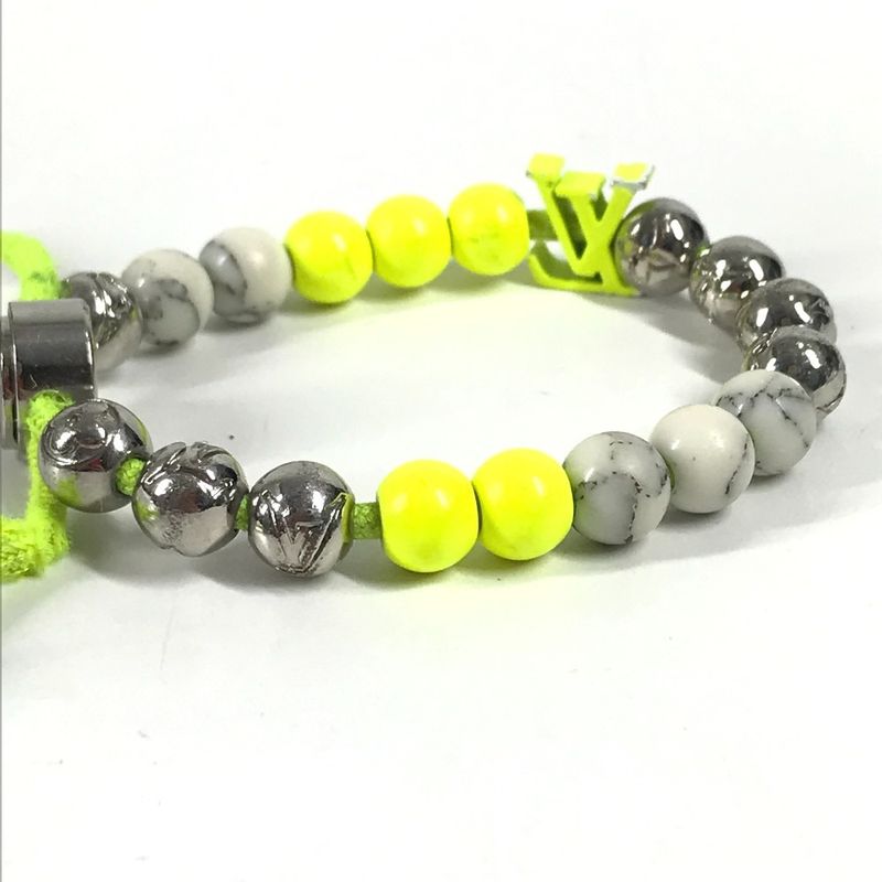 Louis Vuitton Bracelet Monogram Beads Metal Yellow — view 6