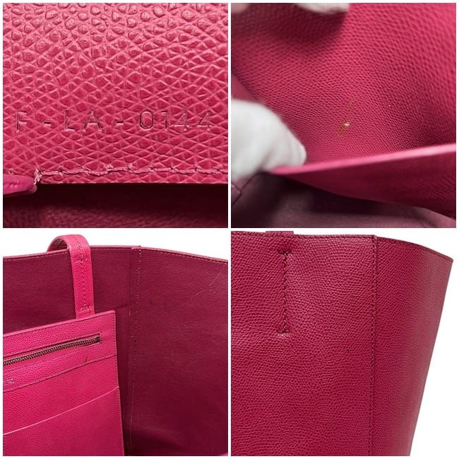 Celine Tote Cabas Phantom Small Pink Large Leather — view 6