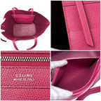 Celine Tote Cabas Phantom Small Pink Large Leather — view 3
