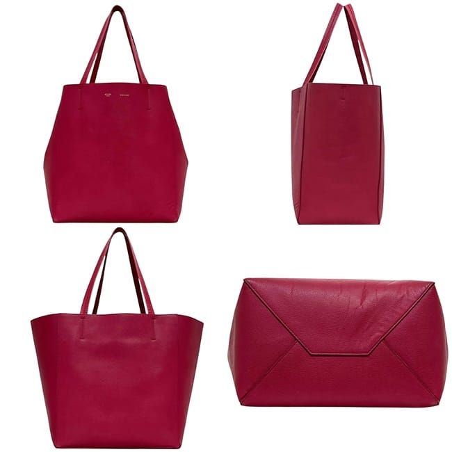 Celine Tote Cabas Phantom Small Pink Large Leather — view 2