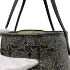 Celine Tote Bag Sulky Gray Black Light Leather — view 8