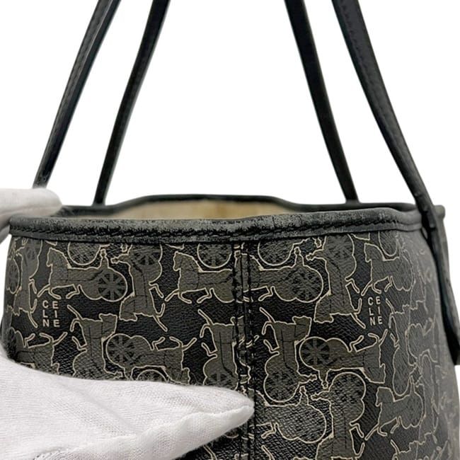 Celine Tote Bag Sulky Gray Black Light Leather — view 8
