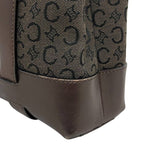 Celine Handbag Brown C Macadam Canvas Leather — view 8