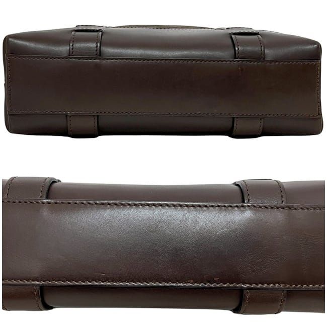 Celine Handbag Brown C Macadam Canvas Leather — view 3