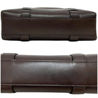 Celine Handbag Brown C Macadam Canvas Leather — view 3