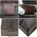 Celine Handbag Brown C Macadam Canvas Leather — view 7