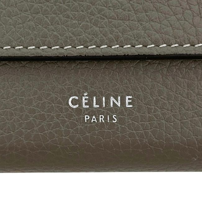 Celine Trifold Wallet Small Gray — view 9