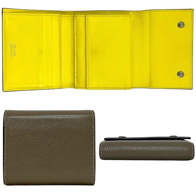 Celine Trifold Wallet Small Gray — view 2