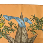 Hermes Scarf Carre 90 Orange Beige Pass Iflores — view 4