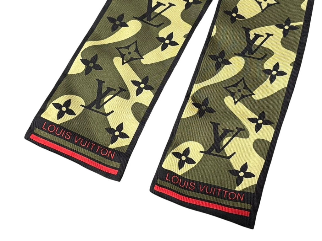 Louis Vuitton Takashi Murakami Bandeau Monogram Moflage Scarf Twilly Silk — view 5