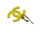 Chanel CC Logo Swing Earrings 03 Yellow Gold — view 6