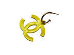 Chanel CC Logo Swing Earrings 03 Yellow Gold — view 4