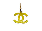 Chanel CC Logo Swing Earrings 03 Yellow Gold — view 3
