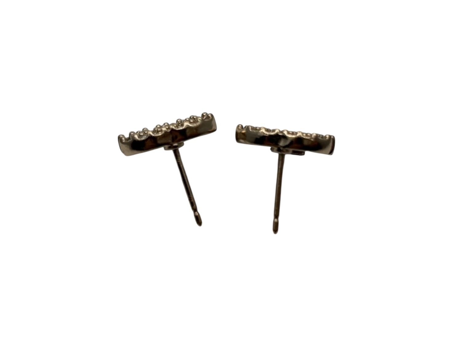 Chanel CC Logo Rhinestone Earrings 02 Gold — view 5