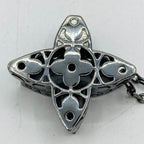 Louis Vuitton Pendant Flower Locket Le4212 Necklace Resin Cracked — view 9