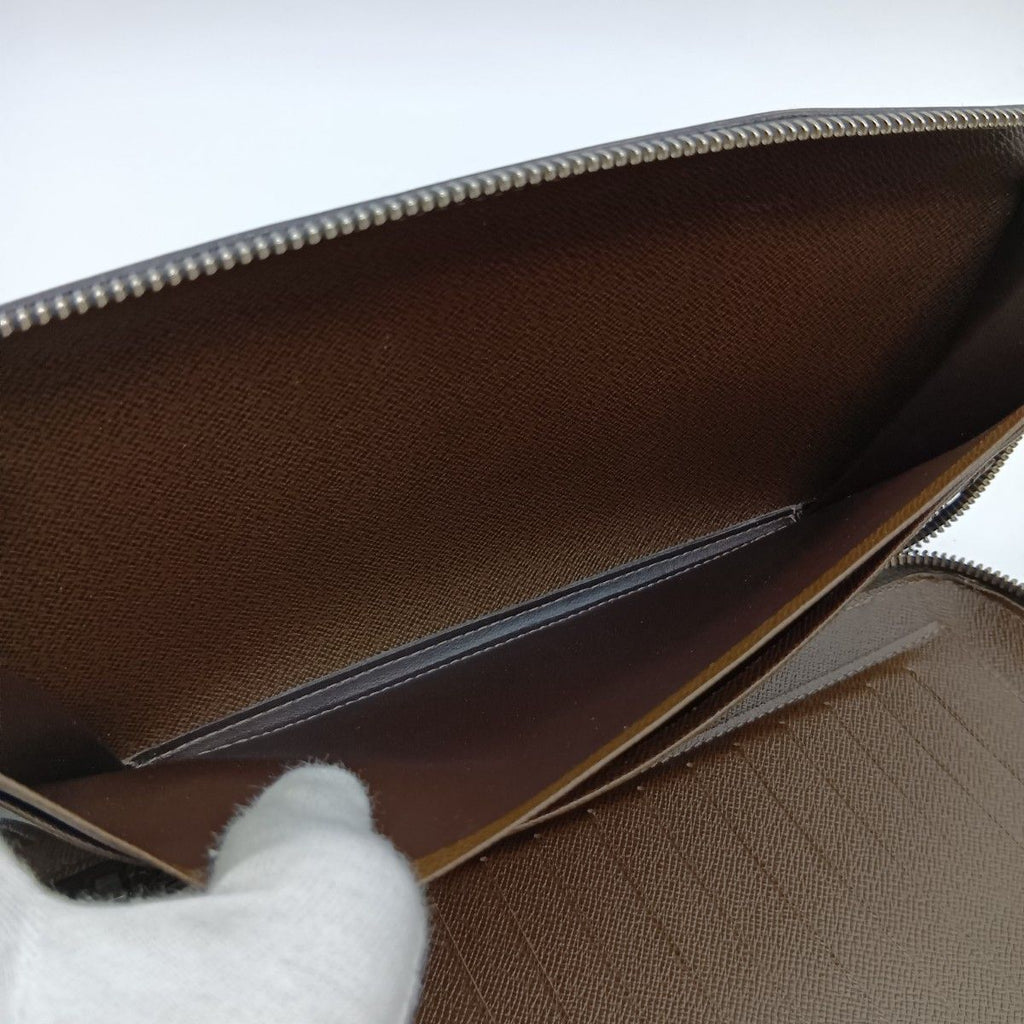 Louis Vuitton Taiga Organizer Atoll Travel Case Long Wallet Brown — view 8