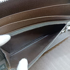 Louis Vuitton Taiga Organizer Atoll Travel Case Long Wallet Brown — view 7