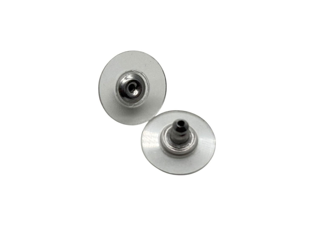 Chanel CC Logo Silver Rhinestone Earrings — view 7
